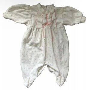 Vintage Mother Care Footie Pajamas Size 0-3 Months
